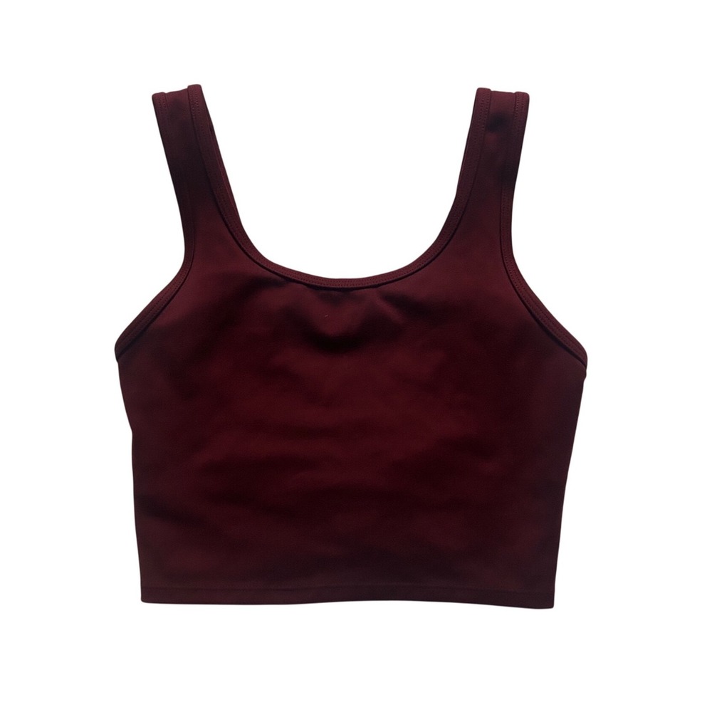 Freely Burgundy Sports‎ Bra Women XS Cross Back Activewear